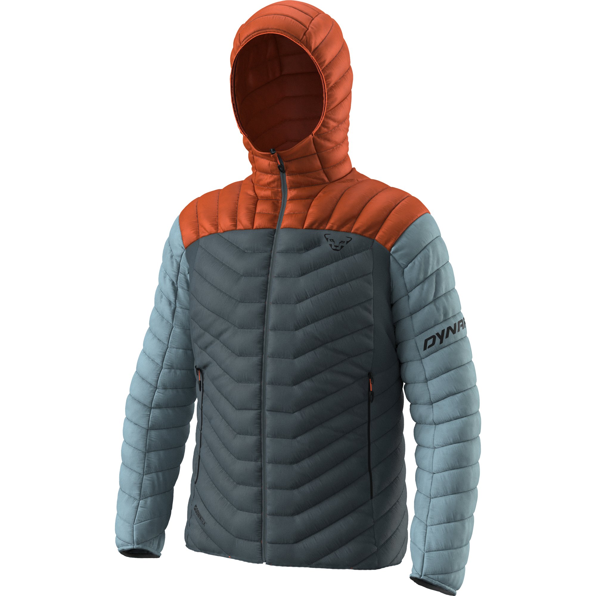 Bunda Dynafit Ridge Ultralight DWN alabama/cinder/smoke blue Barva: oranžová / černá, Velikost: XL