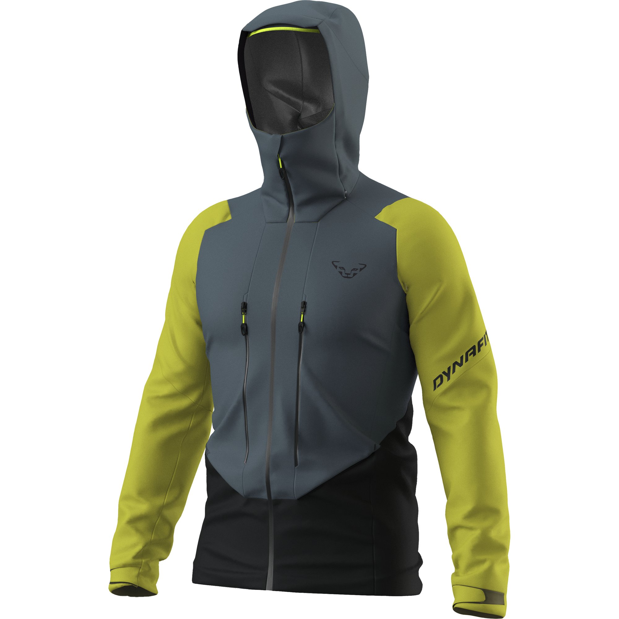 Bunda Dynafit Blacklight 3L golden lime/cinder/black out Barva: limetková / černá, Velikost: XXL