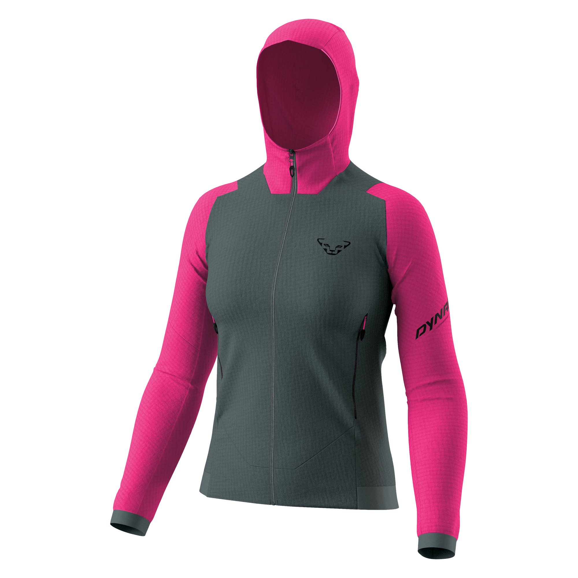 Mikina Dynafit Blacklight Thermal Hooded W flamingo/cinder Barva: růžová / černá, Velikost: S