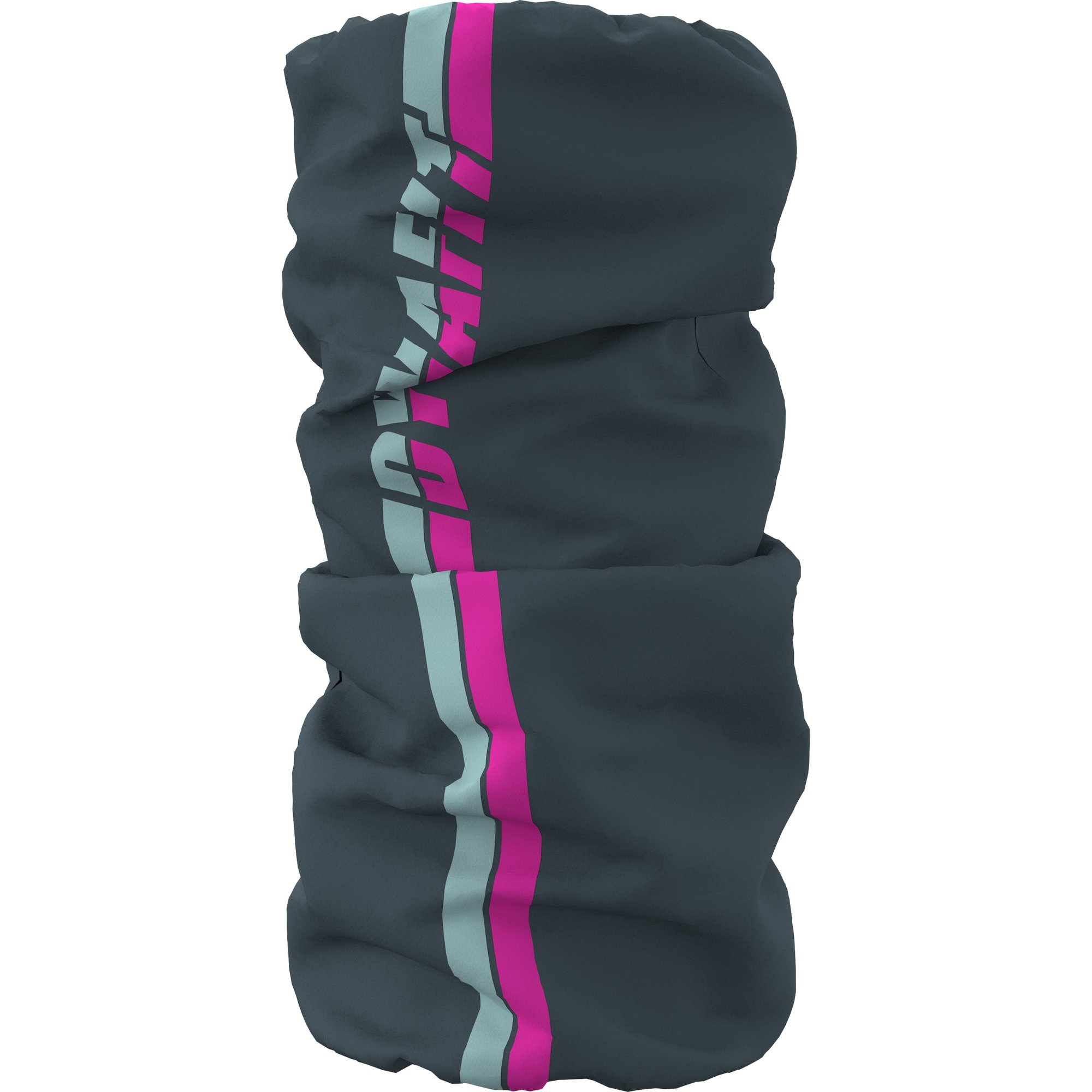 Nákrčník Dynafit Graphic Neck Gaiter cinder/flamingo stripes Barva: šedá / černá, Velikost: UNI