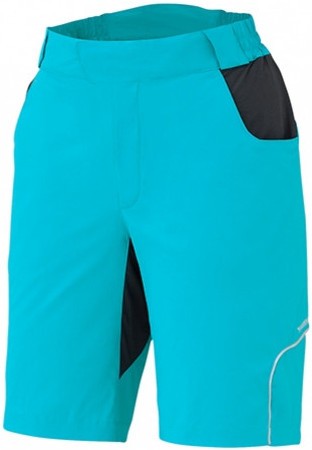 Kalhoty krátké dámské Shimano Touring emerald green Barva: modrozelená, Velikost: S