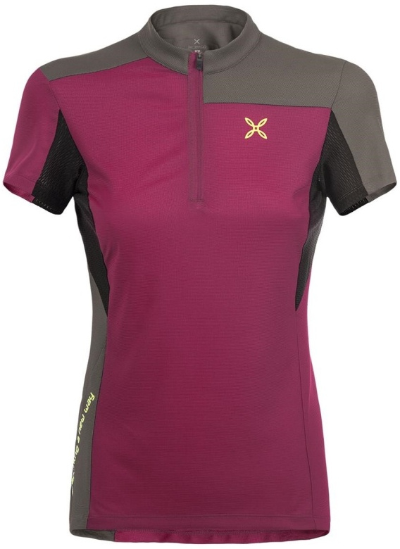 Dres Montura Selce Zip T-Shirt Woman malaga Barva: fialová / hnědá, Velikost: S