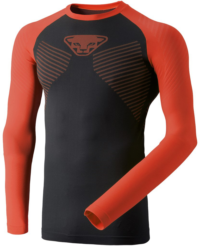 Triko Dynafit Speed Dryarn LS Tee dawn Barva: černá / oranžová, Velikost: L
