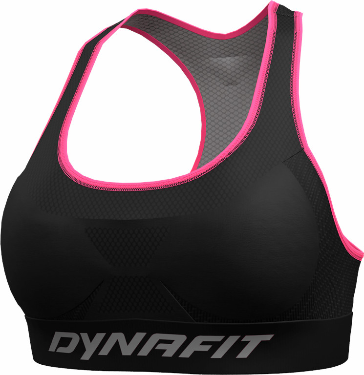 Podprsenka Dynafit Speed Bra W black out/0912 Barva: černá / růžová, Velikost: M / L