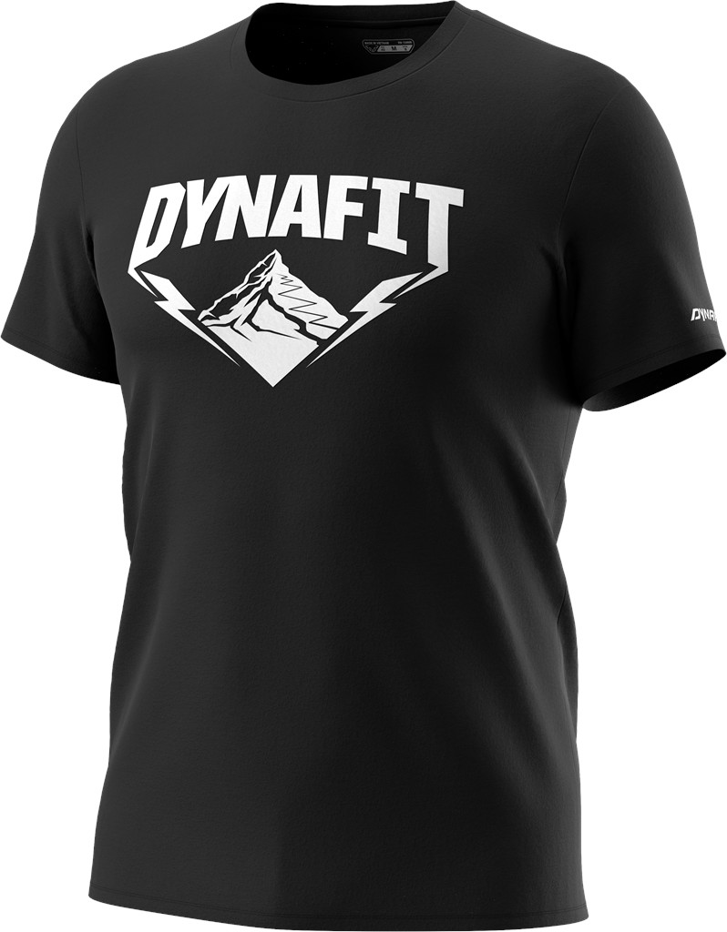 Triko Dynafit Graphic Cotton S/S TEE black out/hardcore Barva: černá, Velikost: M