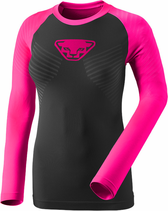 Triko Dynafit Speed Dryarn LS Tee W pink glo Barva: růžová / černá, Velikost: L