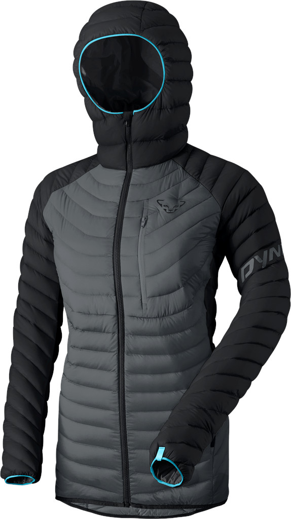 Bunda Dynafit Radical Down Hood W black out Barva: šedá / černá, Velikost: M