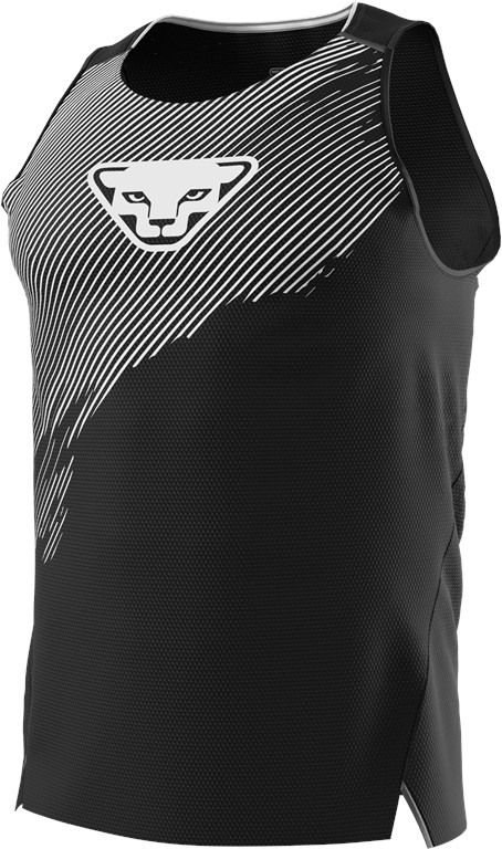 Tílko Dynafit DNA Tank black out Barva: černá / bílá, Velikost: XL