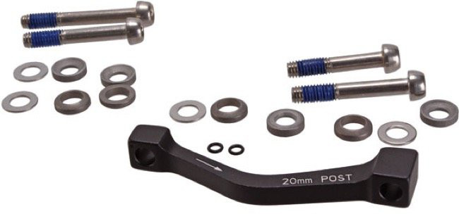 Sram Adaptér POST 20P - přední 180/zadní 160, ocelové montážní šrouby