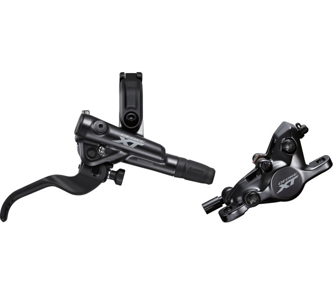 Brzdy Shimano Deore XT BL-M8100/BR-M8100 Délka: 1000 mm, Strana: Levá, Brzdové destičky: J04C - kovové s chladičem