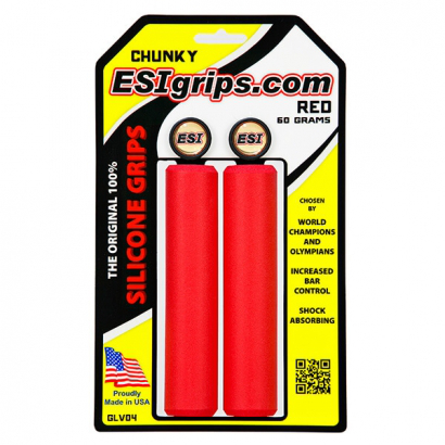 Gripy ESI Grips Chunky Classic 60grams Barva: červená