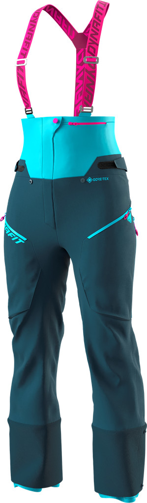 Kalhoty Dynafit Free GTX W petrol Barva: modrá / růžová, Velikost: M