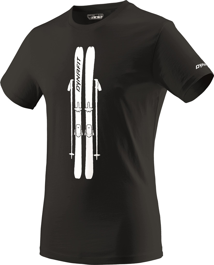 Triko Dynafit Graphic Cotton S/S TEE black out/skis Barva: černá, Velikost: L