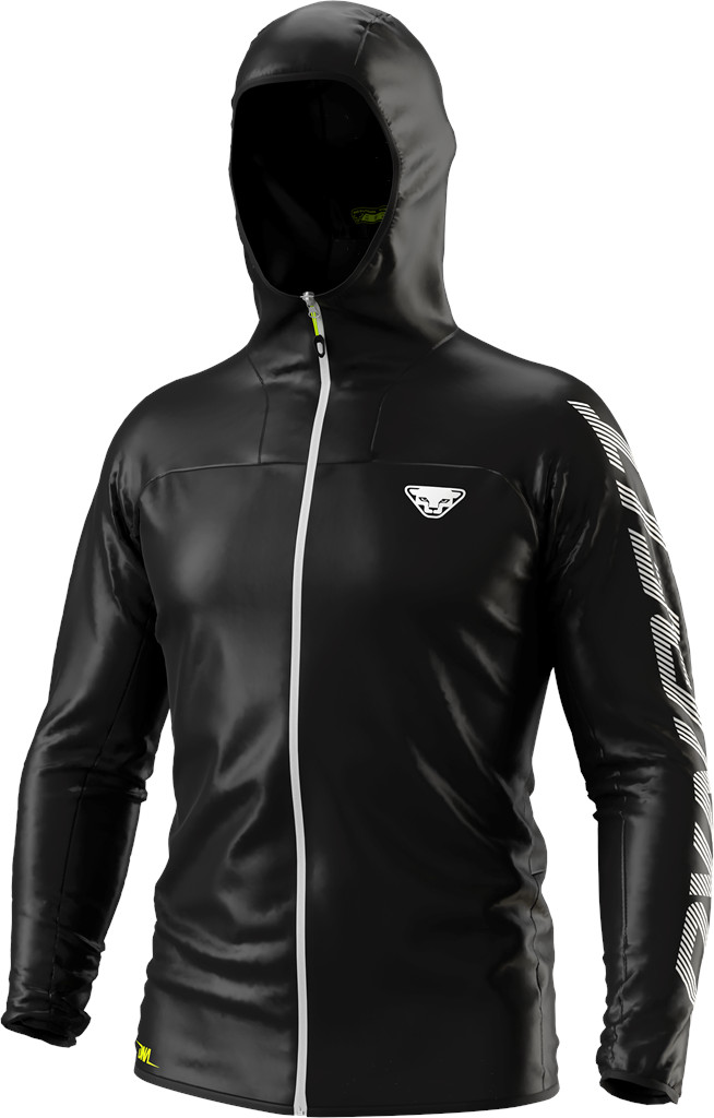 Bunda Dynafit DNA Race Wind Unisex black out/neon yellow Barva: černá, Velikost: M
