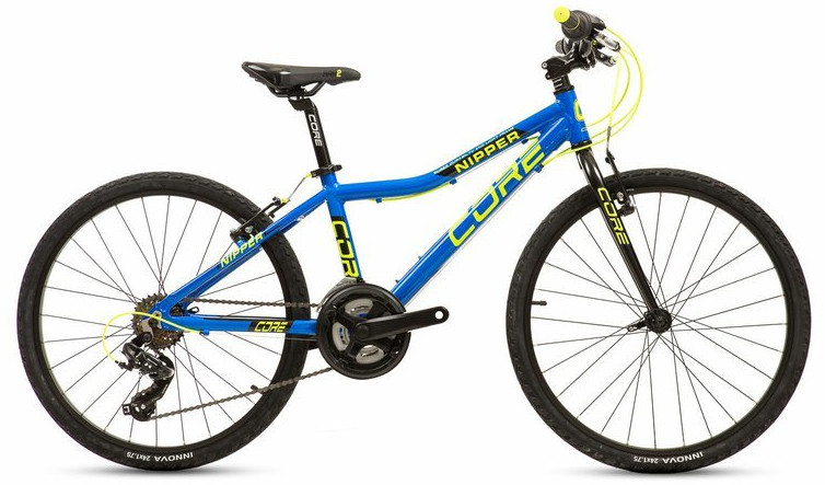 Dětské kolo Core Nipper 24" 1x8s modrá/reflexní žlutá