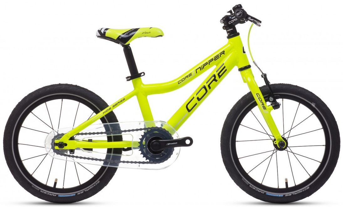 Dětské kolo Core Nipper 16" Torpédo neon žlutá