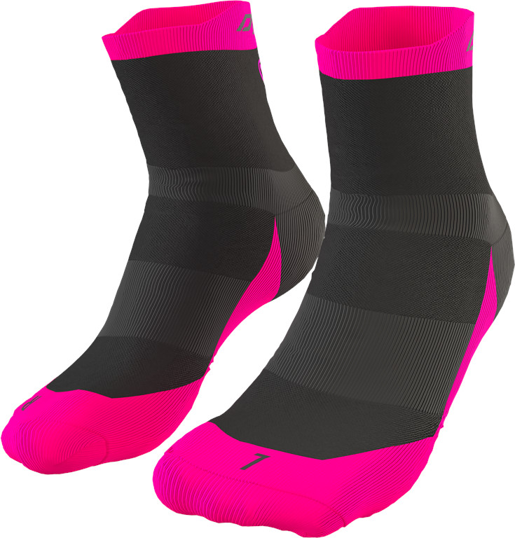 Ponožky Dynafit Transalper magnet/pink glo Barva: černá / růžová, Velikost: 35-38
