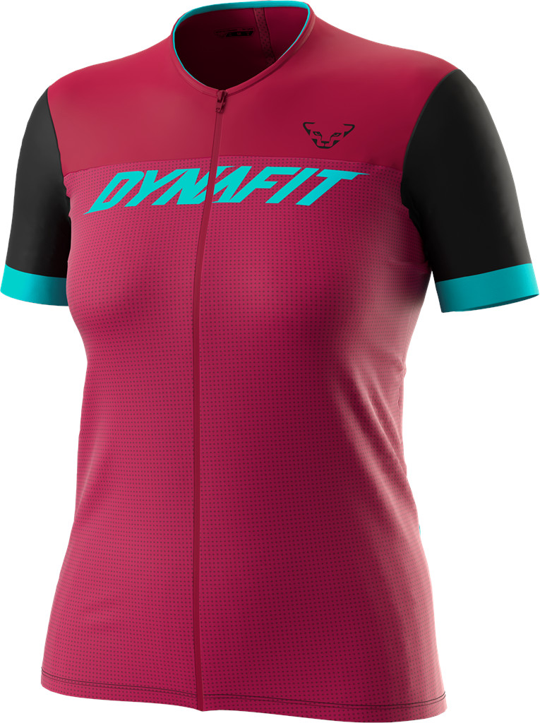 Dres Dynafit Ride Light W S/S FZ TEE beet red Barva: řepová, Velikost: XS