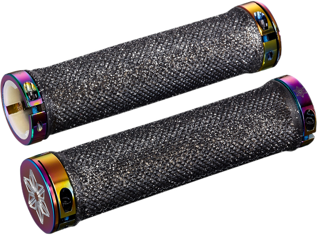 Gripy Supacaz Grizips Diamond Kush 135 mm Barva: černá / třpytky