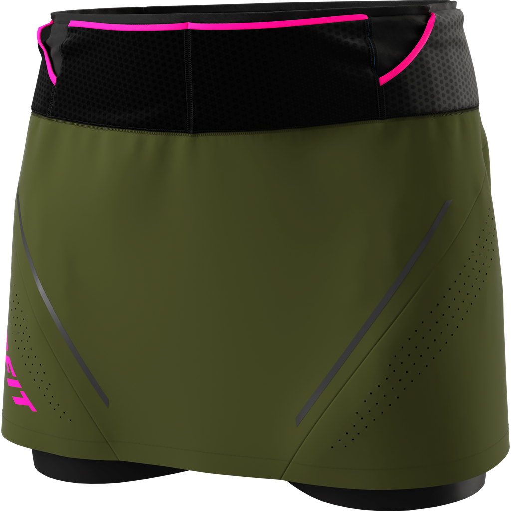 Sukně Dynafit Ultra 2/1 W Skirt winter moss Barva: zelená / černá, Velikost: S
