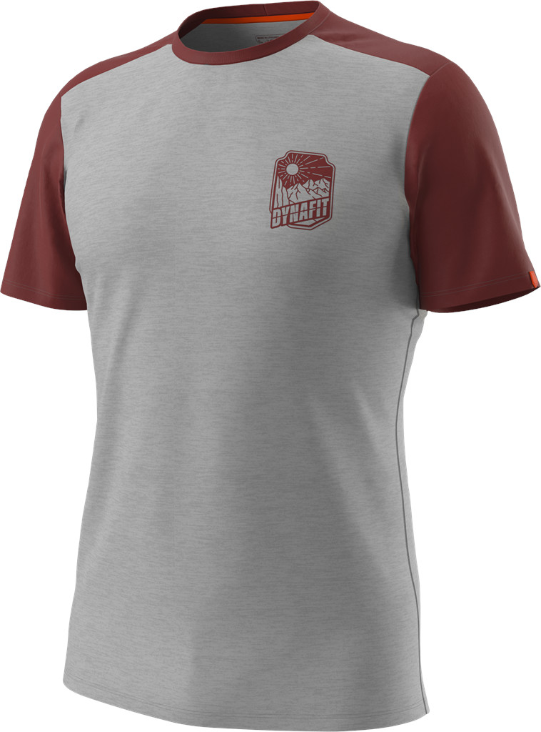 Triko Dynafit Transalper Light SS TEE alloy melange syrah Barva: šedá / cihlová, Velikost: M