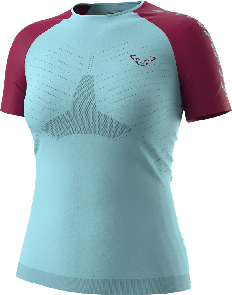 Triko Dynafit Ultra S-Tech W S/S TEE marine blue Barva: modrá / řepová, Velikost: XS / S