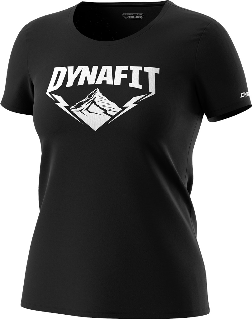Triko Dynafit Graphic Cotton W S/S Tee black out/hardcore Barva: černá, Velikost: M