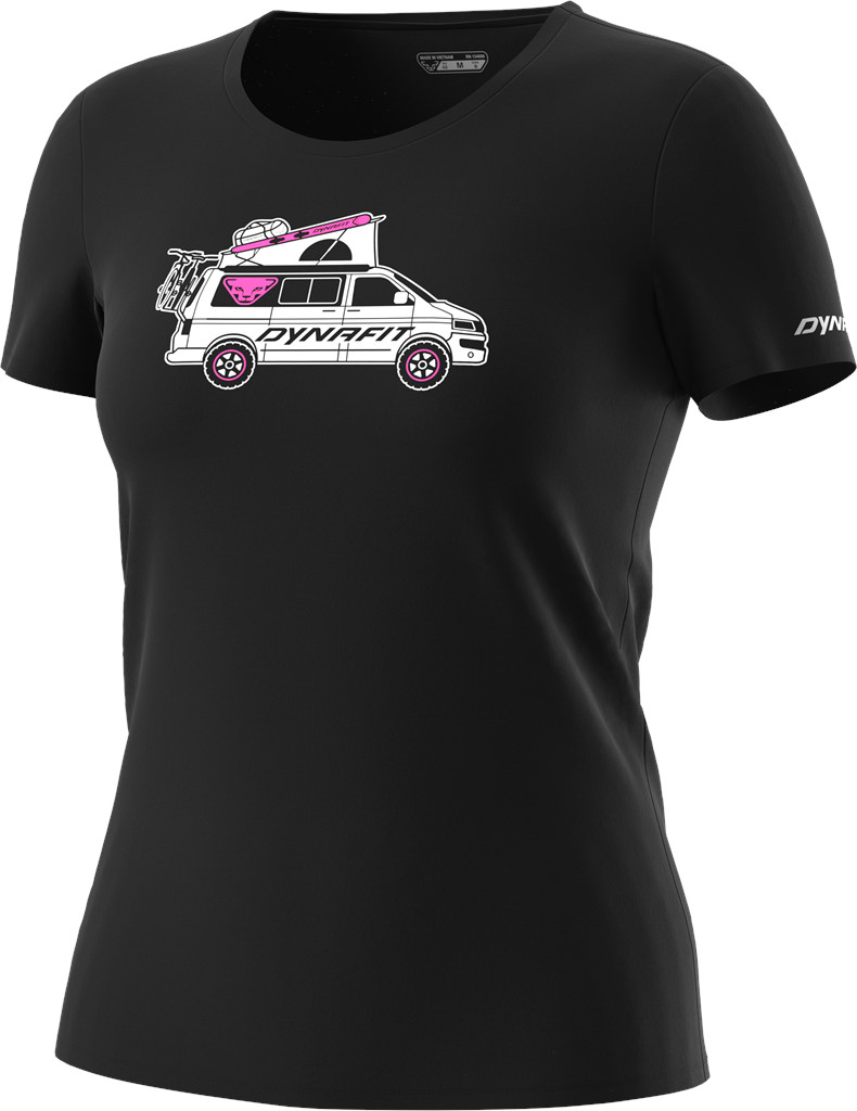 Triko Dynafit Graphic Cotton W S/S Tee black out/dynavan Barva: černá, Velikost: L