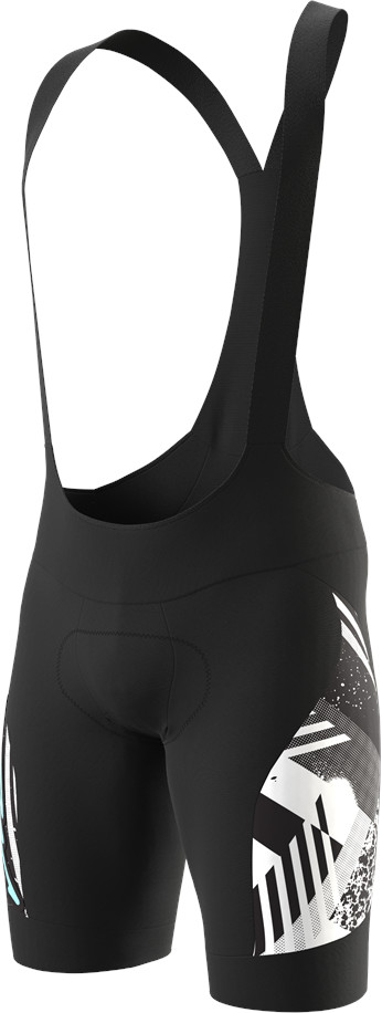 Kalhoty s laclem Dynafit Snow Leopard Bib Shorts W black out Barva: černá / bílá, Velikost: M