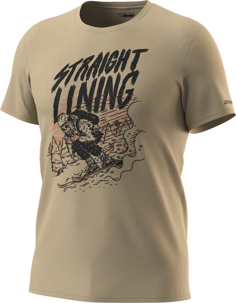 Triko Dynafit Artist Series Cotton rock khaki/straight lining Barva: khaki, Velikost: XXL