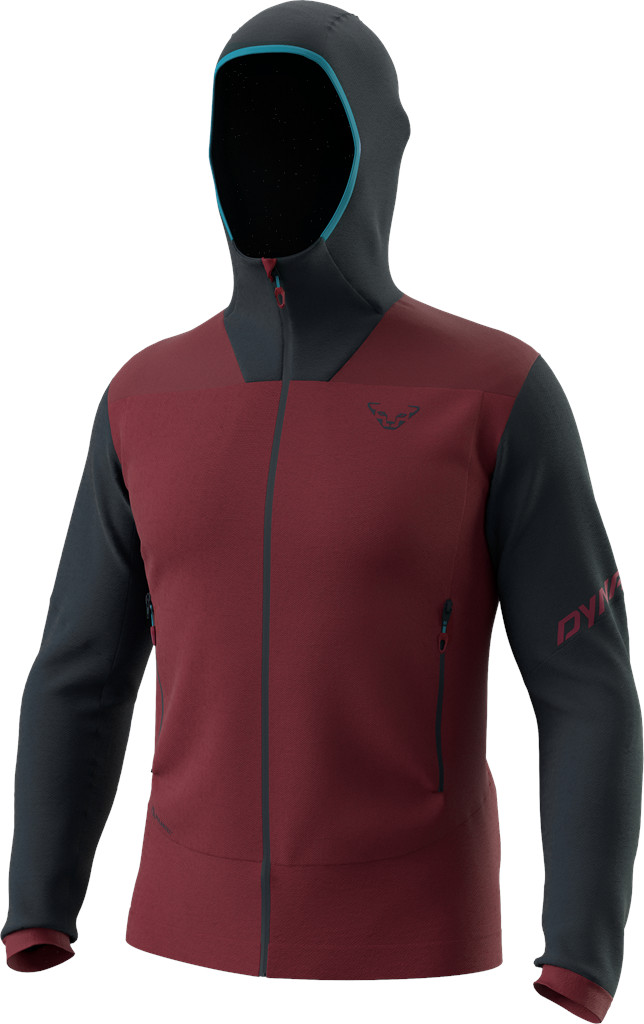 Mikina Dynafit Tigard PTC Hooded blueberry burgundy Barva: vínová / modrá, Velikost: L