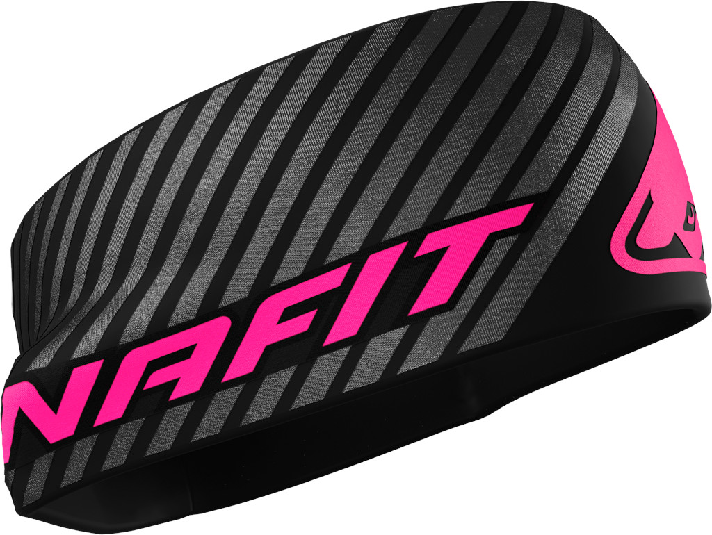 Čelenka Dynafit Alpine Reflective Headband black out/pink glo Barva: černá / růžová, Velikost: UNI
