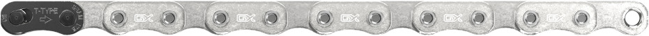 Řetěz SRAM GX T-Type Eagle Silver SolidPin 126 článků, se spojkou Powerlock, T-Type, 12 rychl.