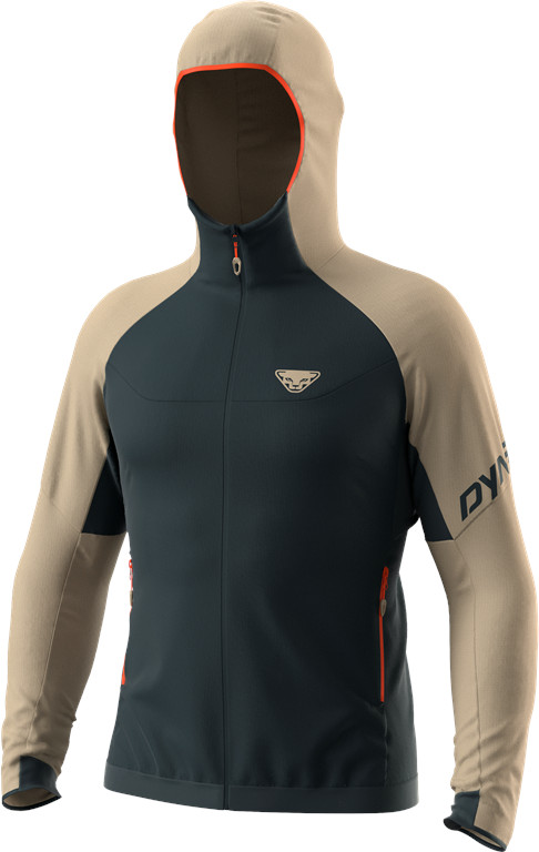 Mikina Dynafit Transalper PTC Hooded rock khaki Barva: modrá / khaki, Velikost: S