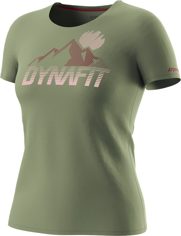 Triko Dynafit Transalper Graphic S/S Tee W sage Barva: zelená, Velikost: XS