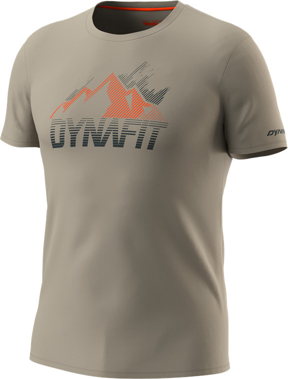 Triko Dynafit Transalper Graphic S/S Tee rock khaki Barva: khaki, Velikost: L