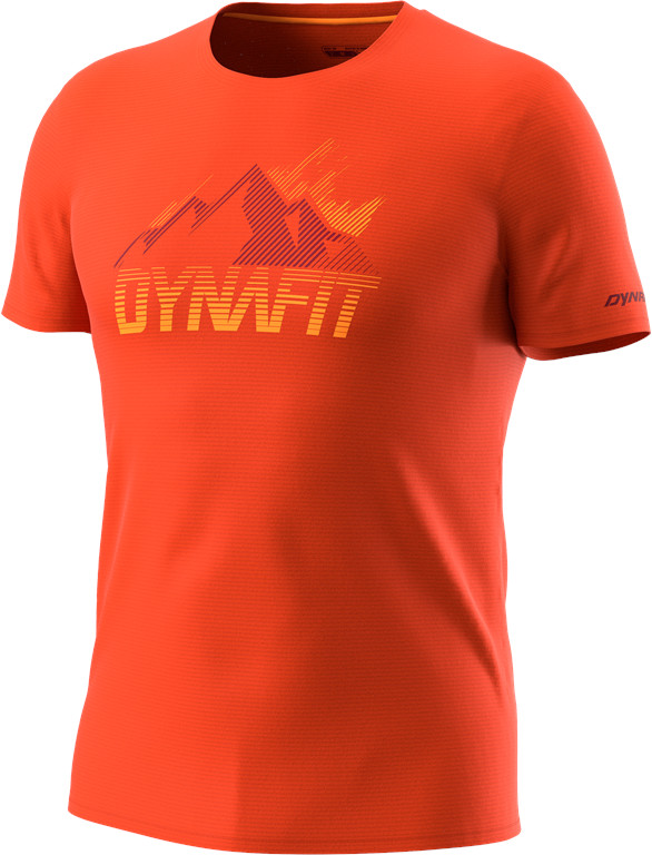 Triko Dynafit Transalper Graphic S/S Tee dawn Barva: oranžová, Velikost: XXL