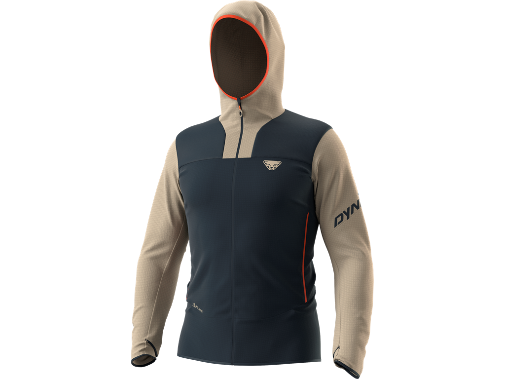 Mikina Dynafit Traverse PTC Hooded JKT rock khaki Barva: modrá / khaki, Velikost: S