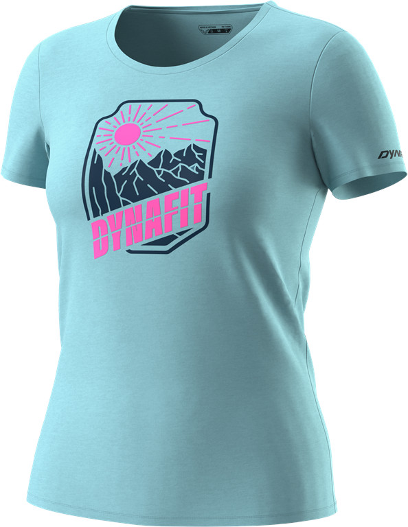 Triko Dynafit Graphic Cotton W S/S Tee marine blue/badge Barva: modrá, Velikost: S