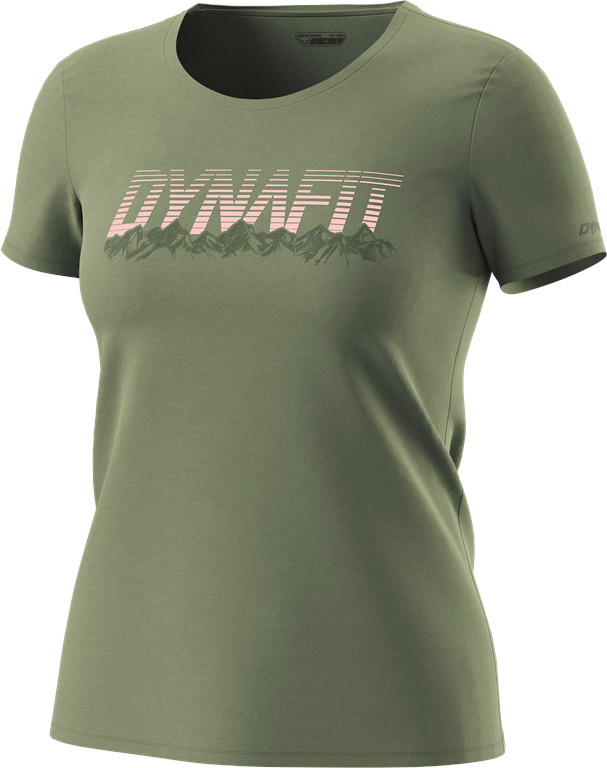 Triko Dynafit Graphic Cotton W S/S Tee sage/range Barva: zelená, Velikost: M