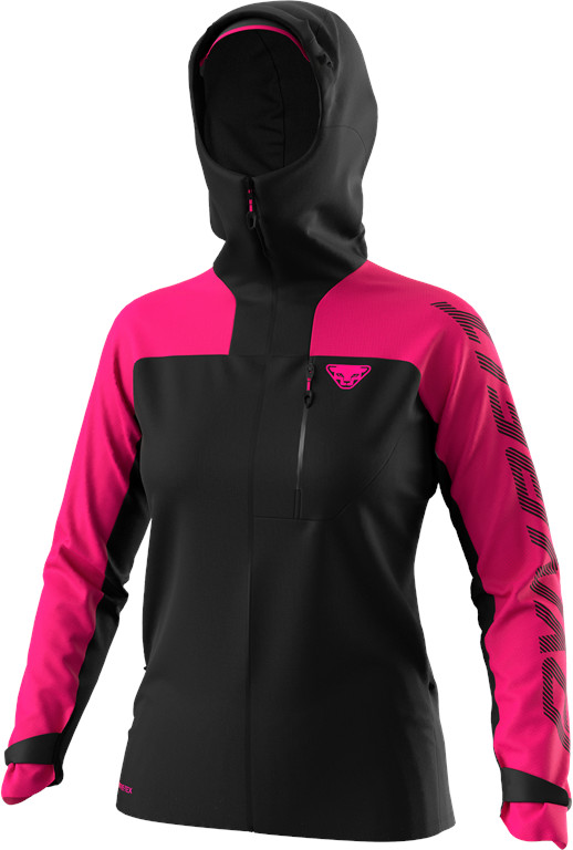 Bunda Dynafit Elevation GTX black out flamingo Barva: černá / růžová, Velikost: M