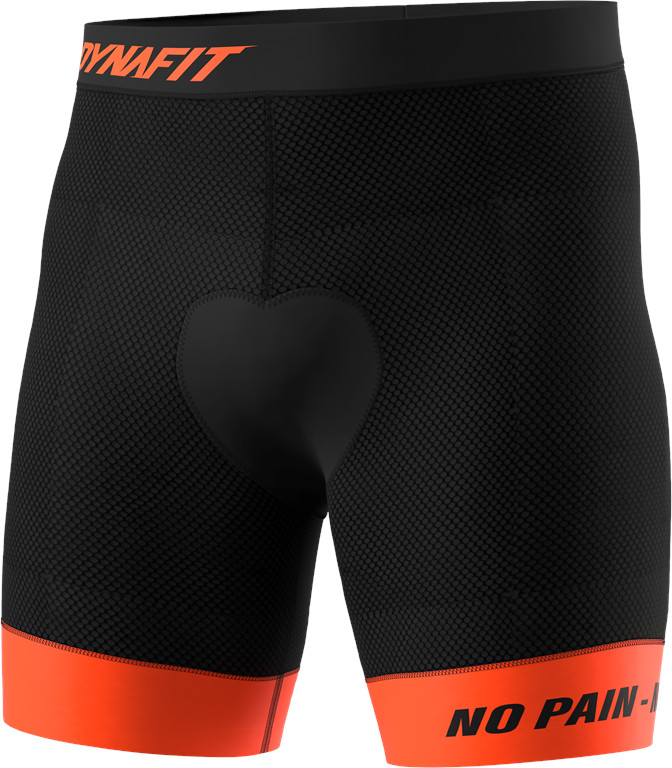Vnitřní kalhoty Dynafit Ride Padded black out/0911 Barva: černá / oranžová, Velikost: L