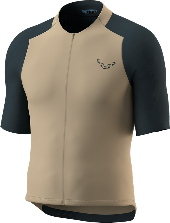 Dres Dynafit Ride Light S/S Full Zip Jersey rock khaki Barva: khaki / černá, Velikost: M