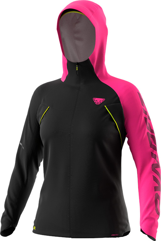 Bunda Dynafit DNA 3L W pink glo Barva: černá / růžová, Velikost: M