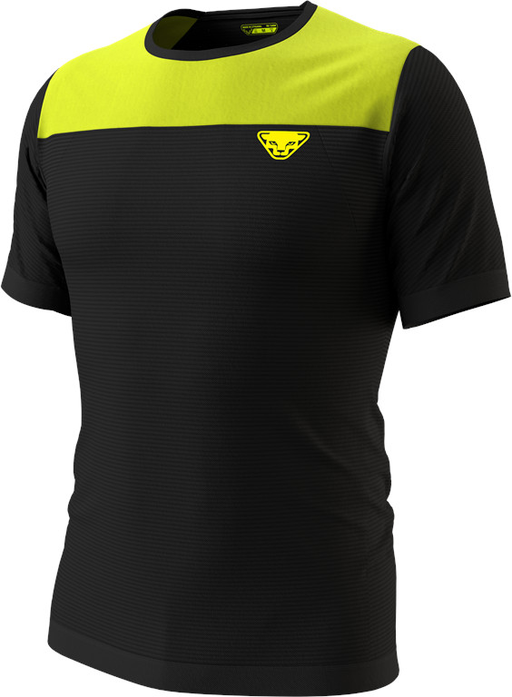 Triko Dynafit Elevation Merino lime punch Barva: černá / žlutá, Velikost: M / L