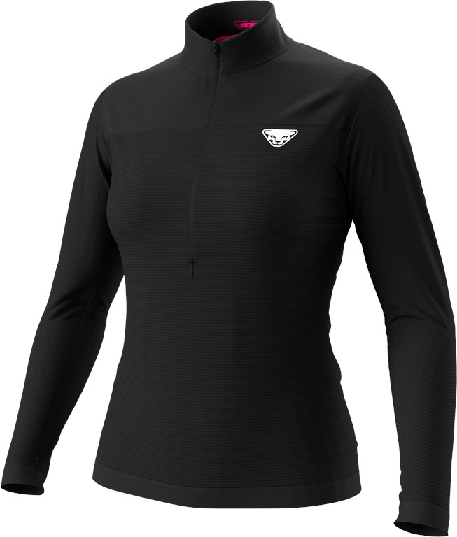 Tričko s dlouhým rukávem Dynafit Elevation Merino W black out Barva: černá, Velikost: M / L