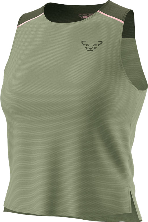 Tílko Dynafit Sky Crop Top W sage Barva: zelená, Velikost: M