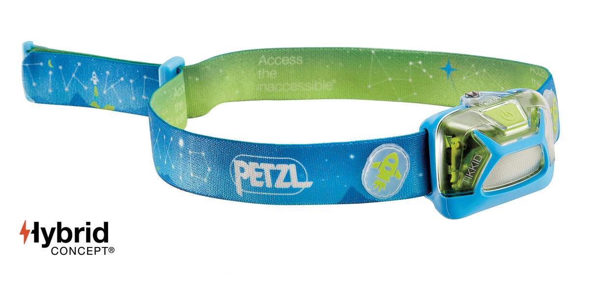 Dětská čelovka Petzl Tikkid Barva: modrá / zelená