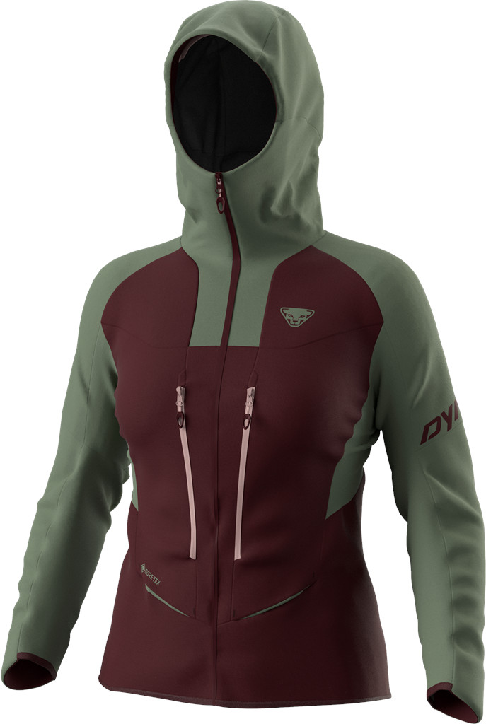 Bunda Dynafit TLT GTX W sage Barva: vínová / zelená, Velikost: XS