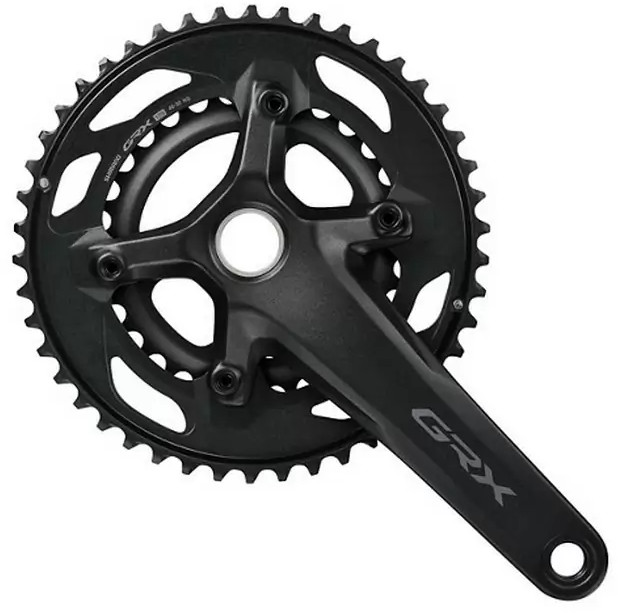 Kliky Shimano GRX / FC-RX610-2 Barva: černá, Délka: 170 mm, Počet zubů: 46-30z